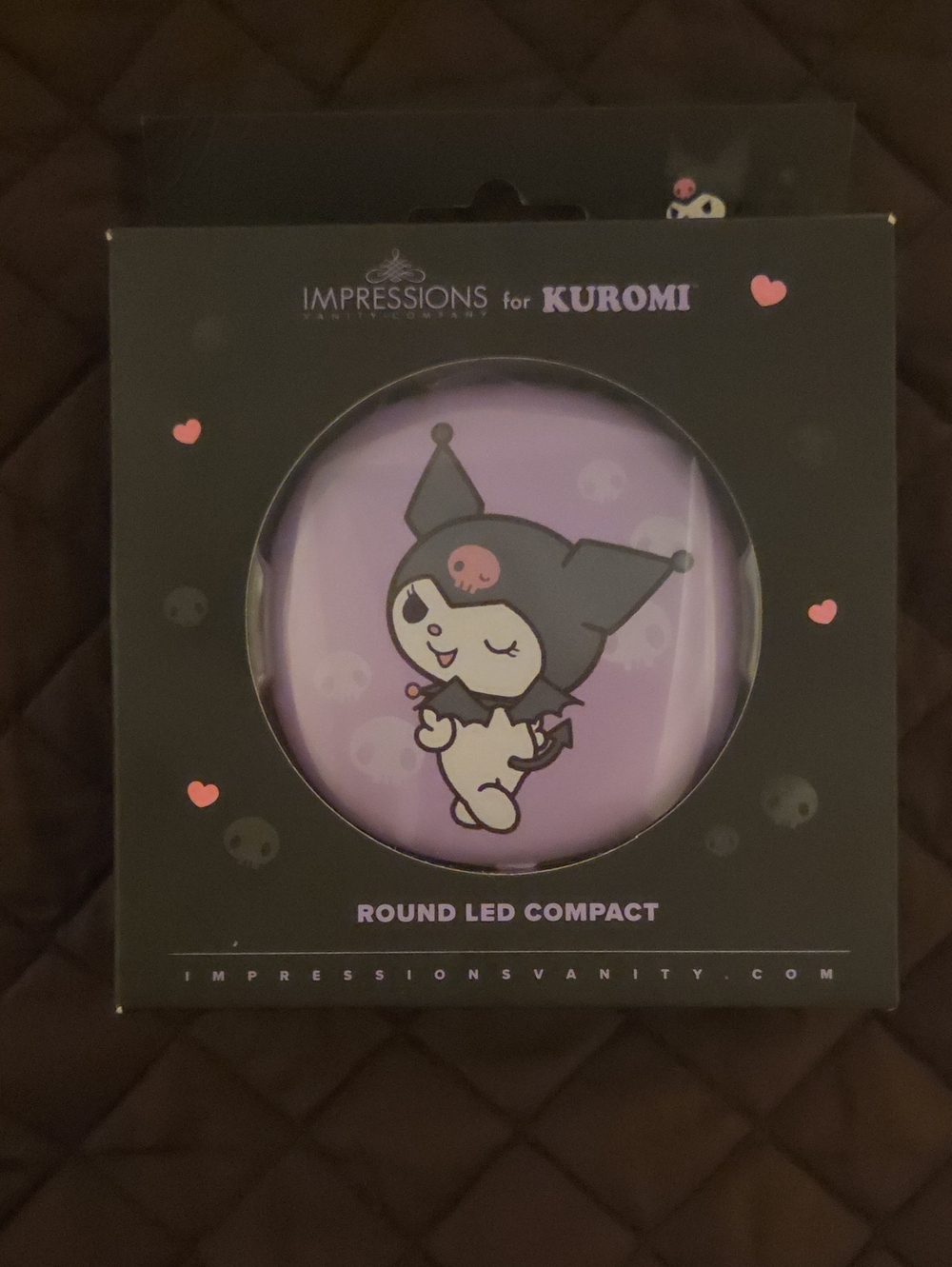 Impressions Vanity- Round LED Kuromi Compact Mirror